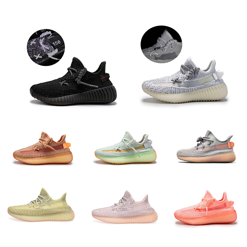 Free Shipping OG quality with stock x tag original 1:1 Casual Men's shoes sports running zapatillas Sneakers Yeezy 350 V2