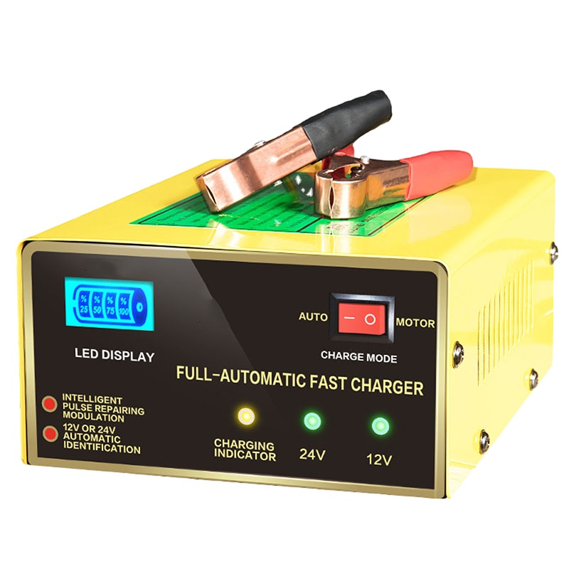 Hot Sale Portable Car 12 V 24V 15A Lead Acid Battery Charger for car