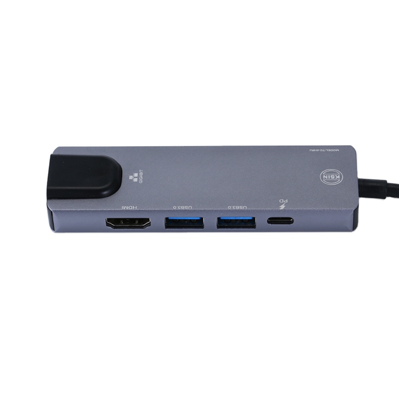 Высокая скорость 5 в 1 HDTV 4k RJ45 usb type c 3,1 hdmi hub usb 3,0 hub