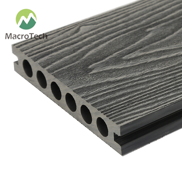 High Quality Custom Weather Resistant 3d Embossed Wood Grain Wpc Decking Outdoor Wooden Plastic Composite Flooring