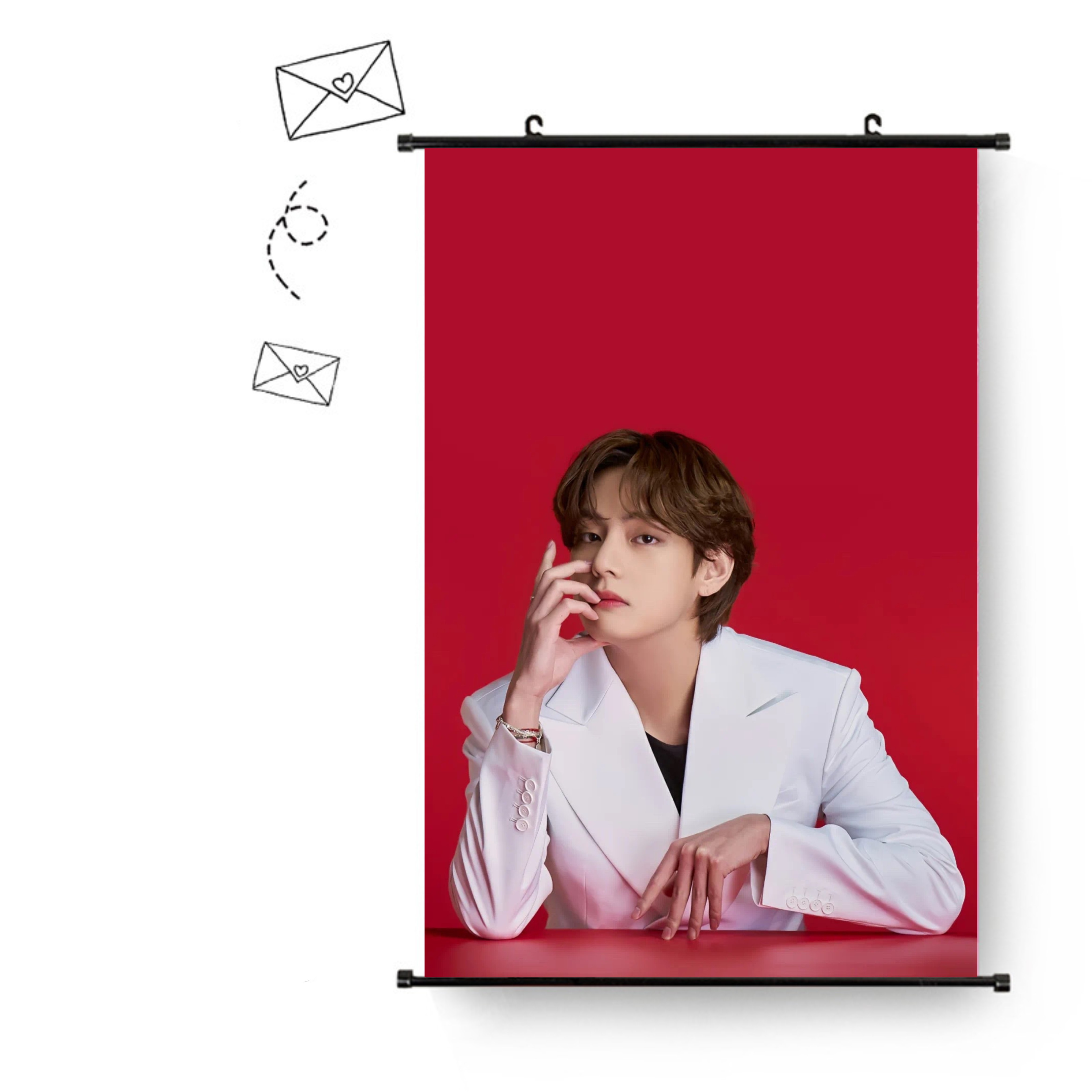 Оптом Kpop Idol Bangtan Boys соответствует LDF фото гобелен тканевый постер Висячие фотографии