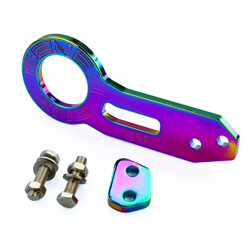Universal Rainbow Color Aluminum Alloy Trailer Rear Towing Tool Hook Tow Parts