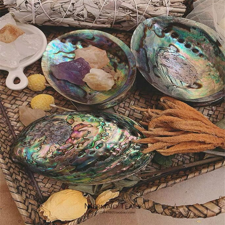 Robin Crystal Abalone Shell набор для очищения пятен с Шалфеем для исцеления