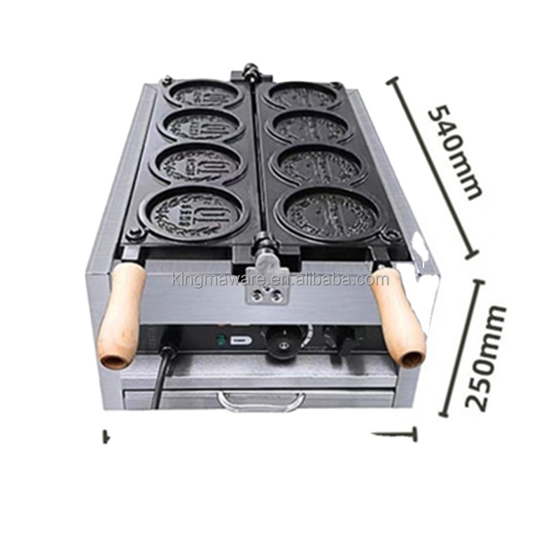 Newest product 110mm diameter mini 10 Yen Cheese Coin Pancake Machine For Commercial Use