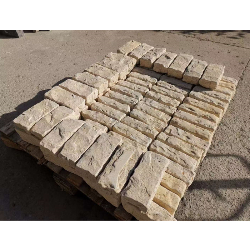 China natural beige limestone brick for exterior wall