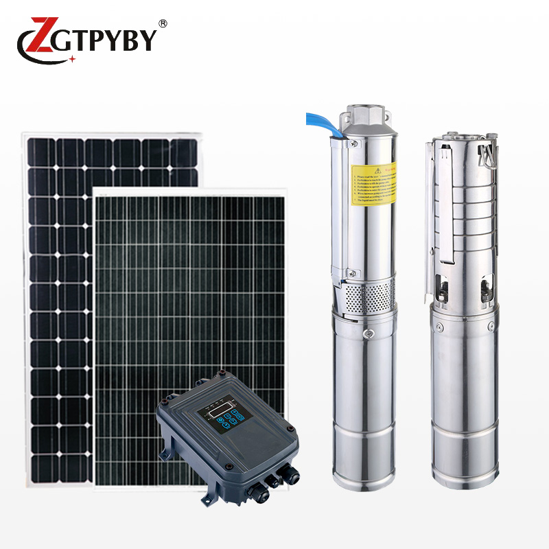 3 дюймов 1hp коммерческих Солнечный водяной насос dc комплект