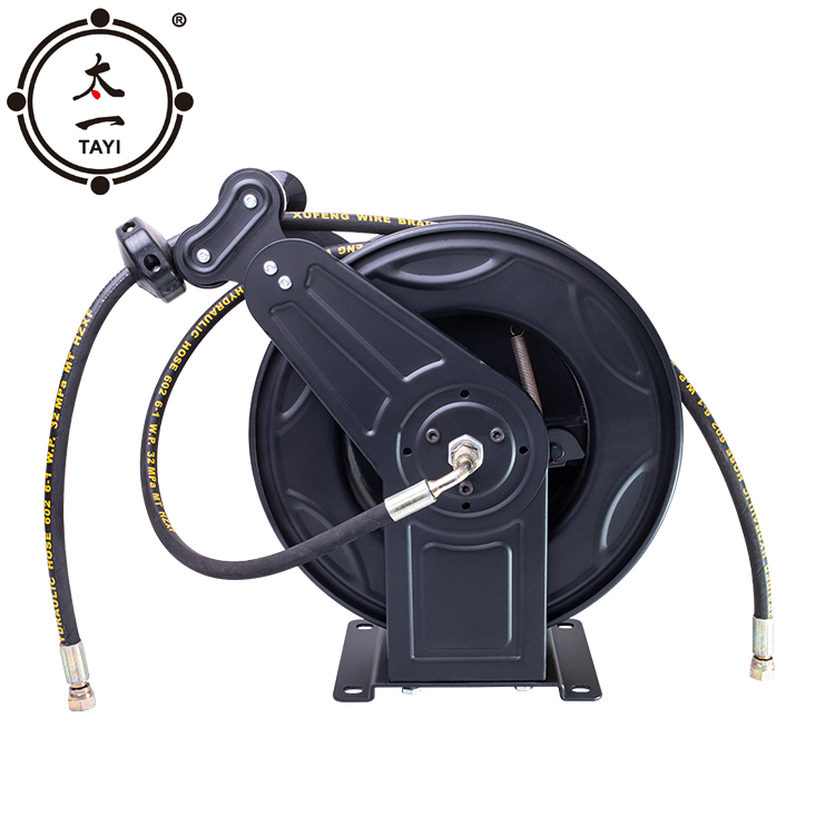 Heavy Duty Wall Mounted Retractable Auto High Pressure Garden water air hose Reel