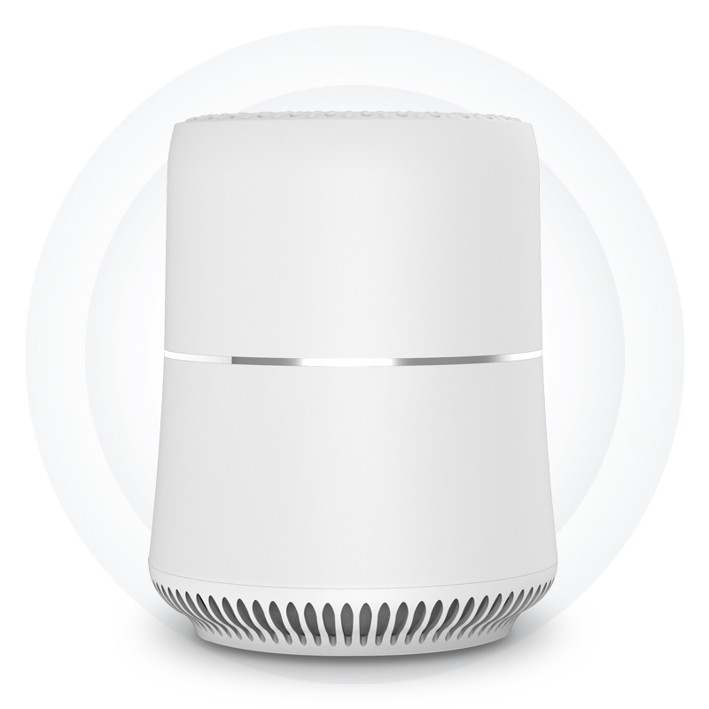 Лучшие продажи wifi контроль PM2.5 датчик пыли анион hepa фильтр домашние очистители воздуха