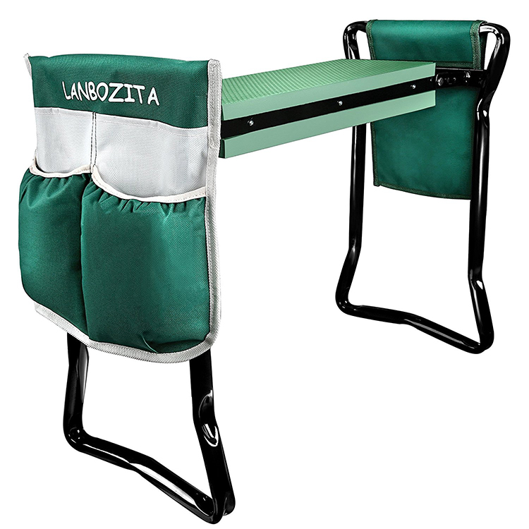 Foldable Garden Kneeler and Seat with garden tool bag and tool set