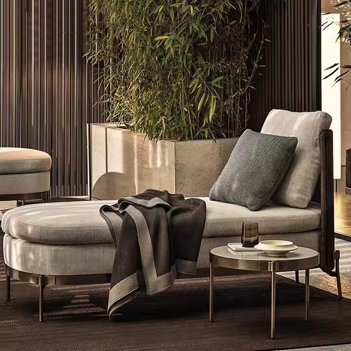 Wholesale Classic Design Sectional Patio Furniture Outdoor Garden Wooden PE Rattan Outdoor Sofa Set