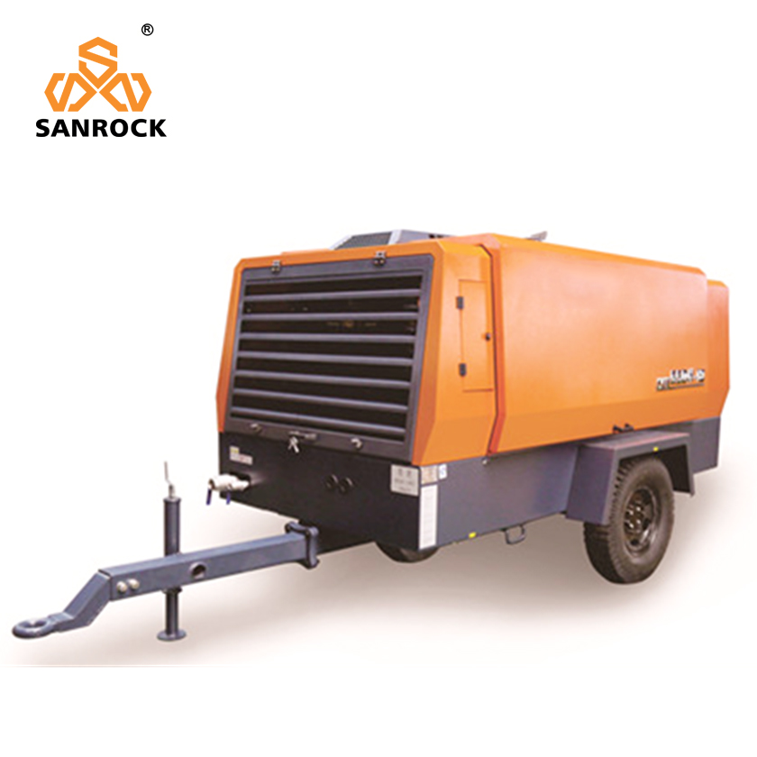 Sanrock HG700-18 18 бар портативный дизельный мощный глубоководный бурение скважин Винтовые Воздушные Компрессоры Сделано в Китае для продажи