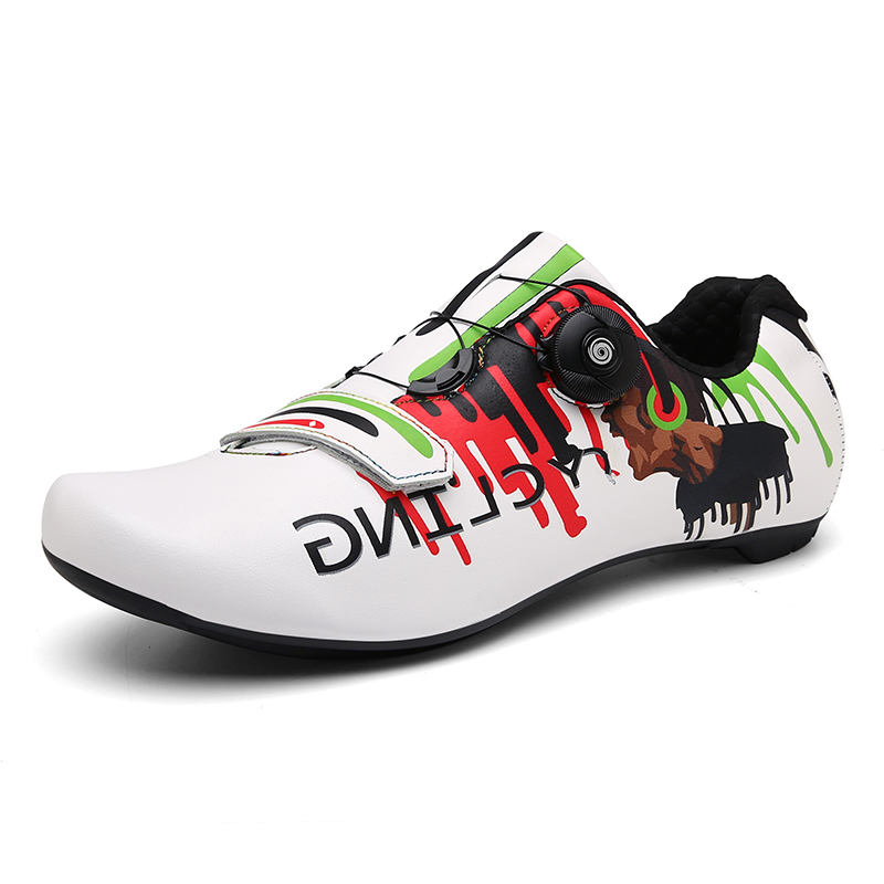 custom 1 pair shoes bike road bicycle night glow light men road mountain cycling shoes customize logo