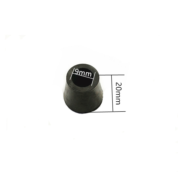 10mm rubber round black chair leg tips