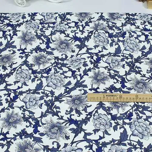 High Quality Customized 100% Polyester Peach Skin Printed Flower Fabric Beautiful Design