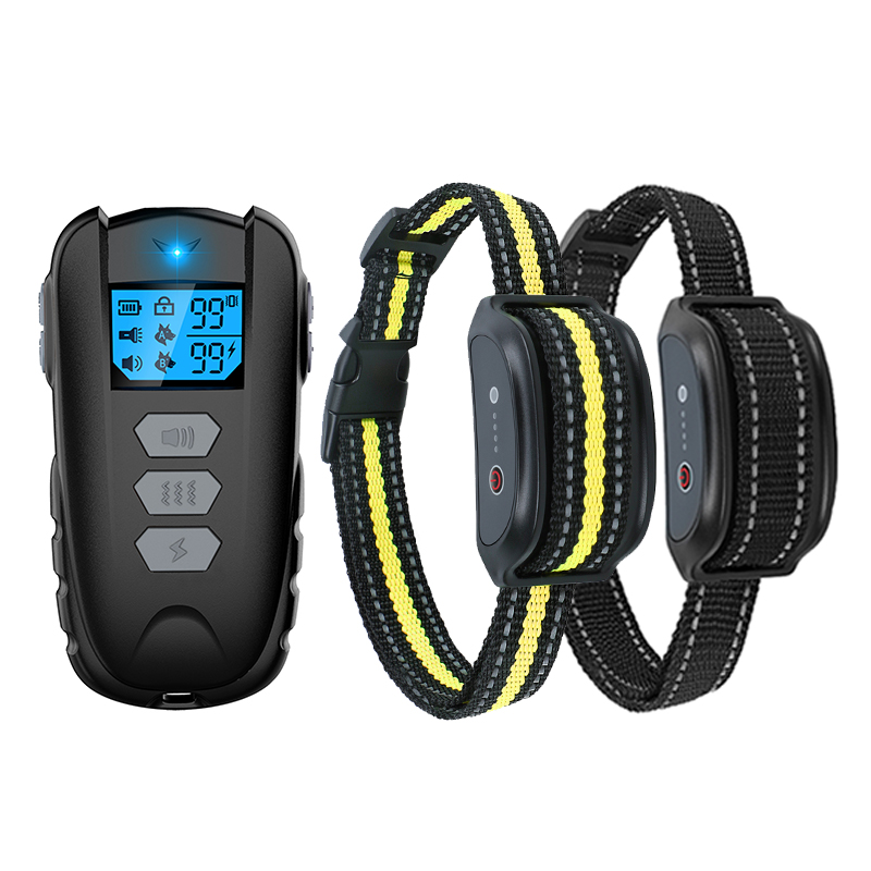 Electronic Dog Training Collar with Remote Control Rechargeable Waterproofe Pet Collar Prong Dog Training Collar Shock