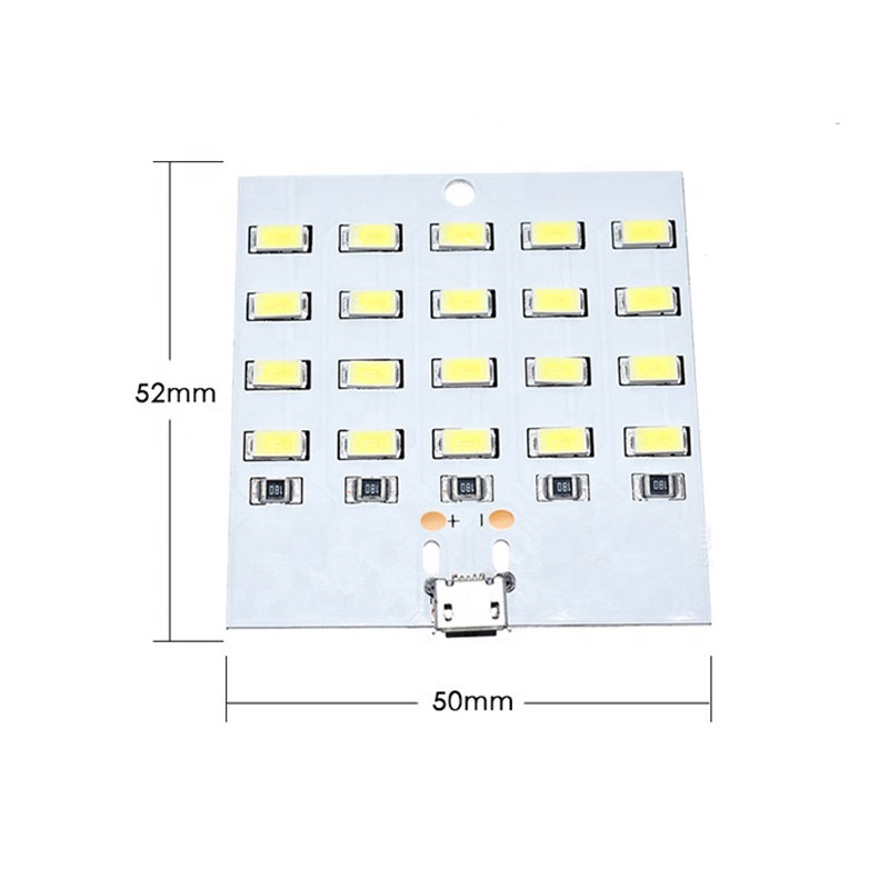 3V 5V USB Led light board with Type C port 6000K White