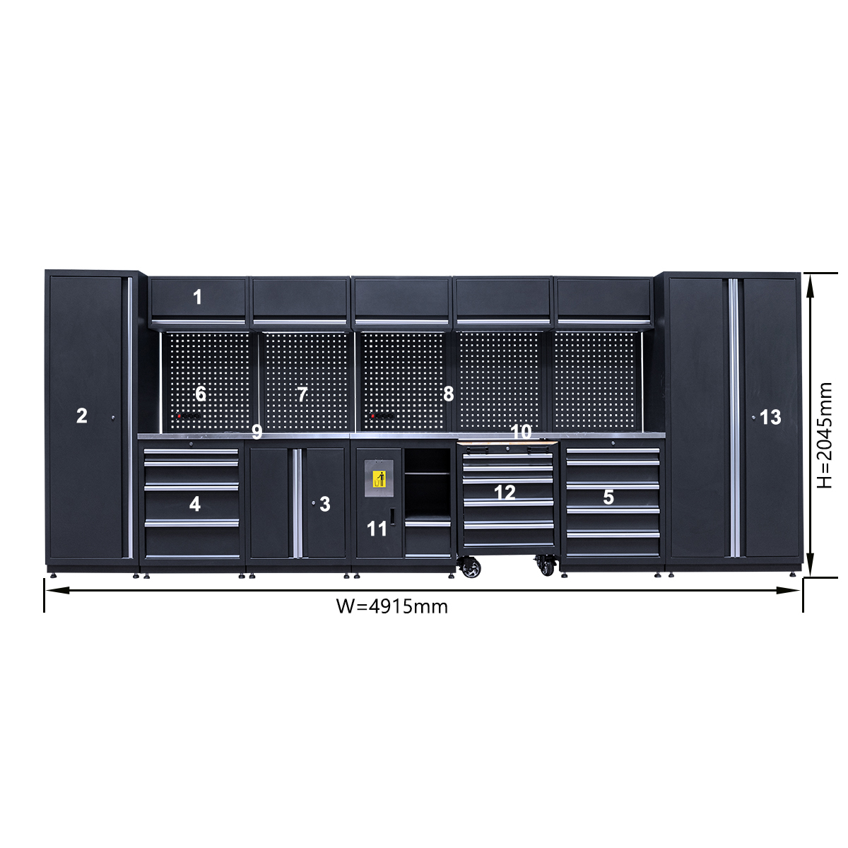 Workshop Garage Units Steel tool boxes and storage cabinets Large Combination tool cabinet garage Workbench/Metal Furniture