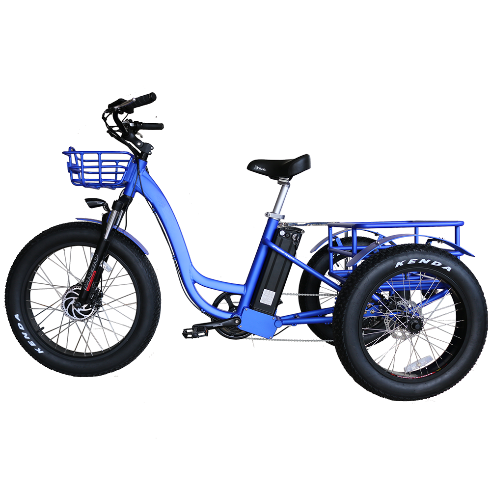 2021 Новое поступление Электрический трехколесный велосипед 500W 750W 3-х колесный Электрический грузовой велосипед 20 дюймов