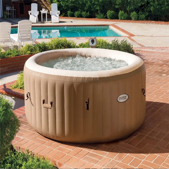 Уличные спа-ванны INTEX 28404 Bubble, спа-ванны для взрослых, Складная портативная Ванна из ПВХ, надувная гидромассажная Ванна