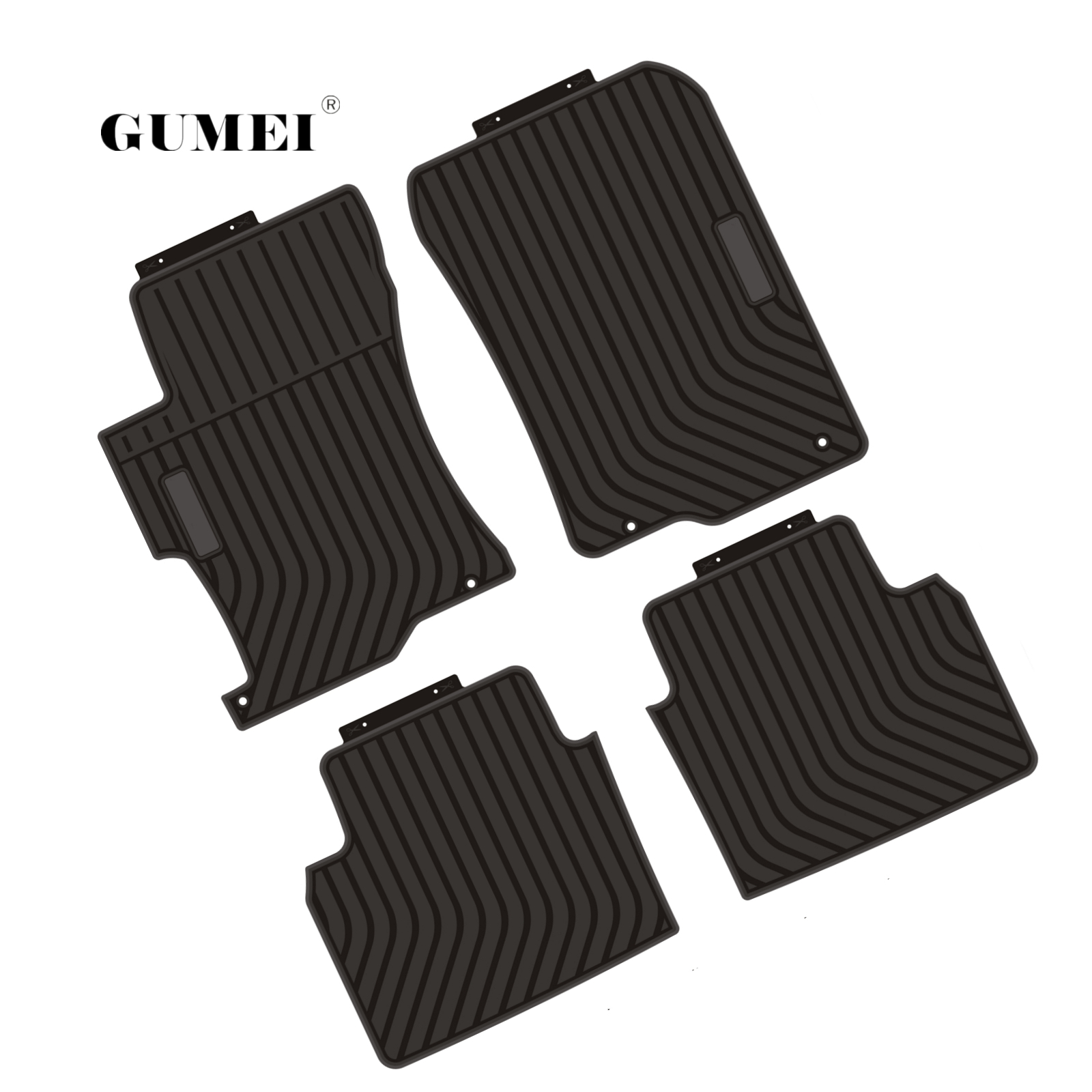 Original honeycomb structure anti-skid bottom Car carpet mats for Accord VIII 2009 injection car floor mats