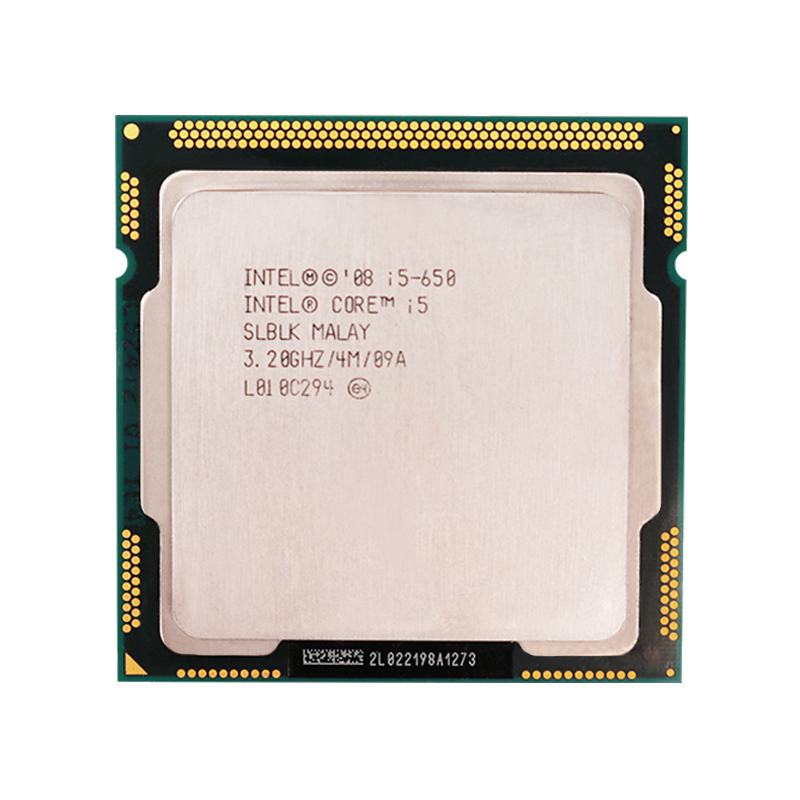 Высокоскоростной процессор Intel core i5 650 dual core 73W LGA1156 процессор