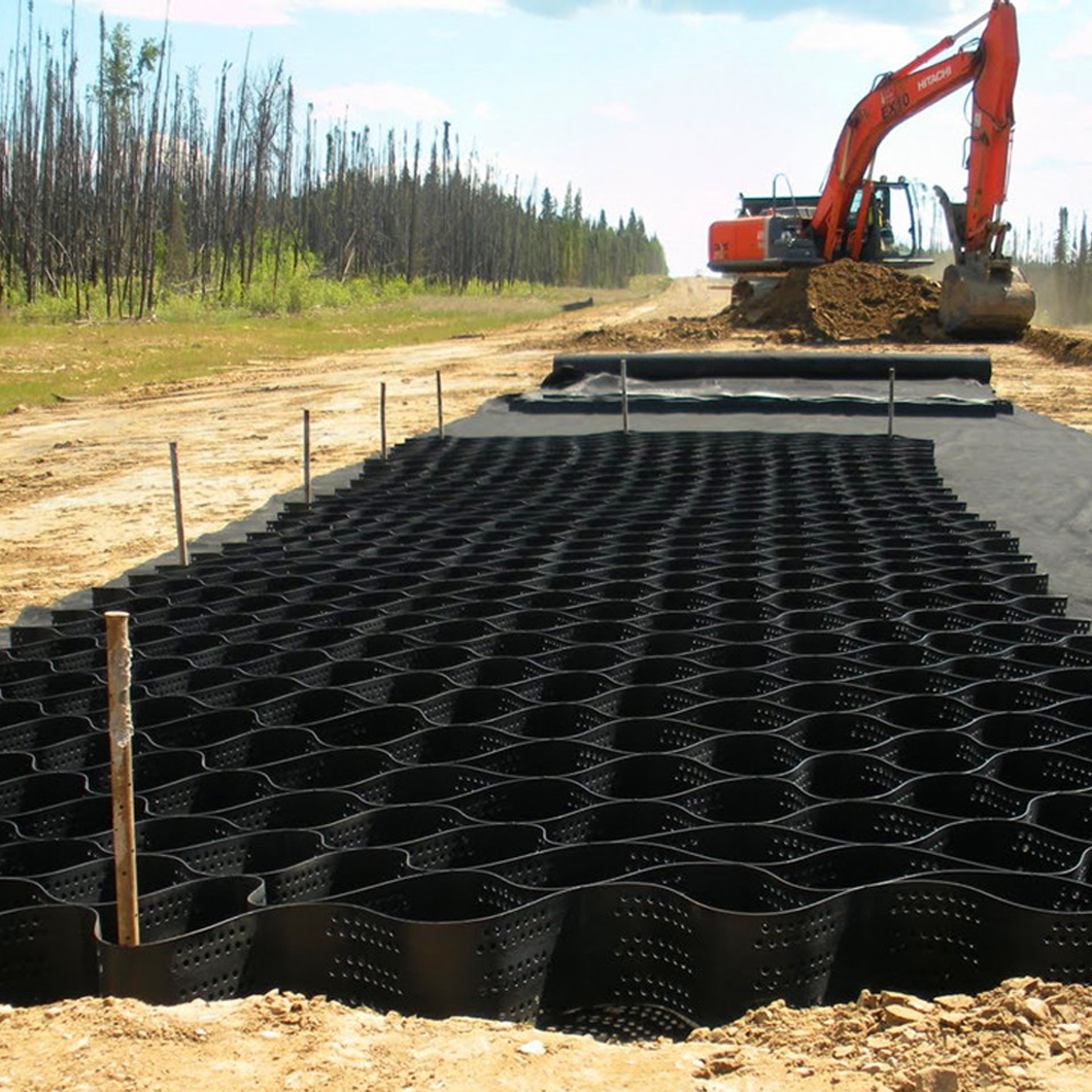 Недорогая подъездная дорожка hdpe geocell для контроля эрозии, стабилизатор гравия, садовая дренажная доска, ячейка 50 мм