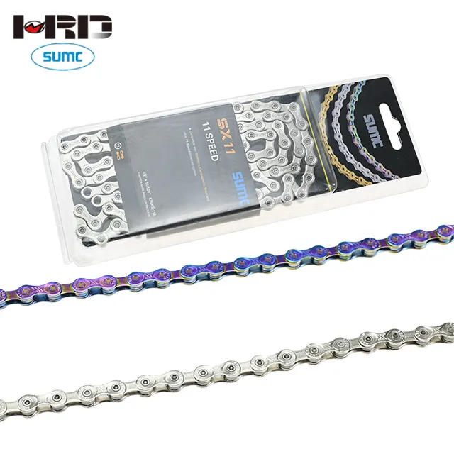 SUMC Bicycle Accessories SX11  116L Chain  11 speed Silver Solid Bike Chain 11s MTB / Road Bicycle