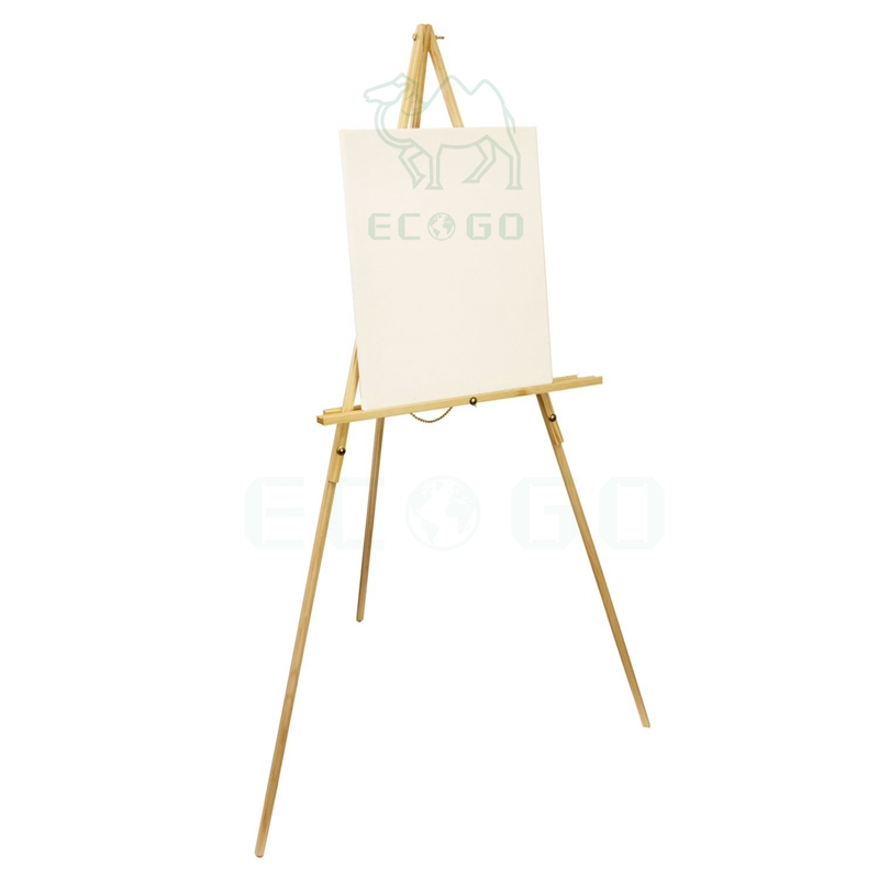 Bamboo Adjustable Telescoping Portable Tripod Easel