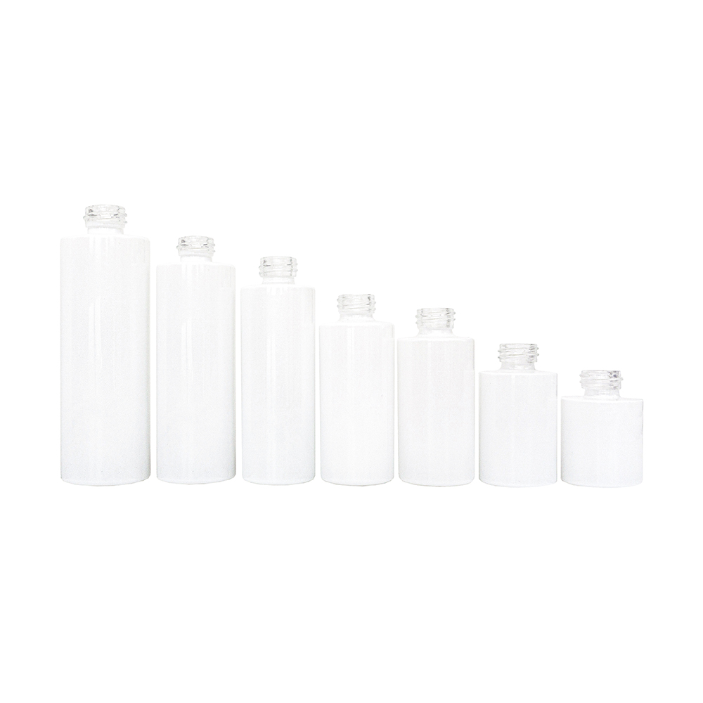 20ml 30ml 40ml 50ml 60ml 80ml 100ml 120ml 150ml White Empty Custom Glass Bottle Cosmetics Packaging For Liquor 20/410 24/410