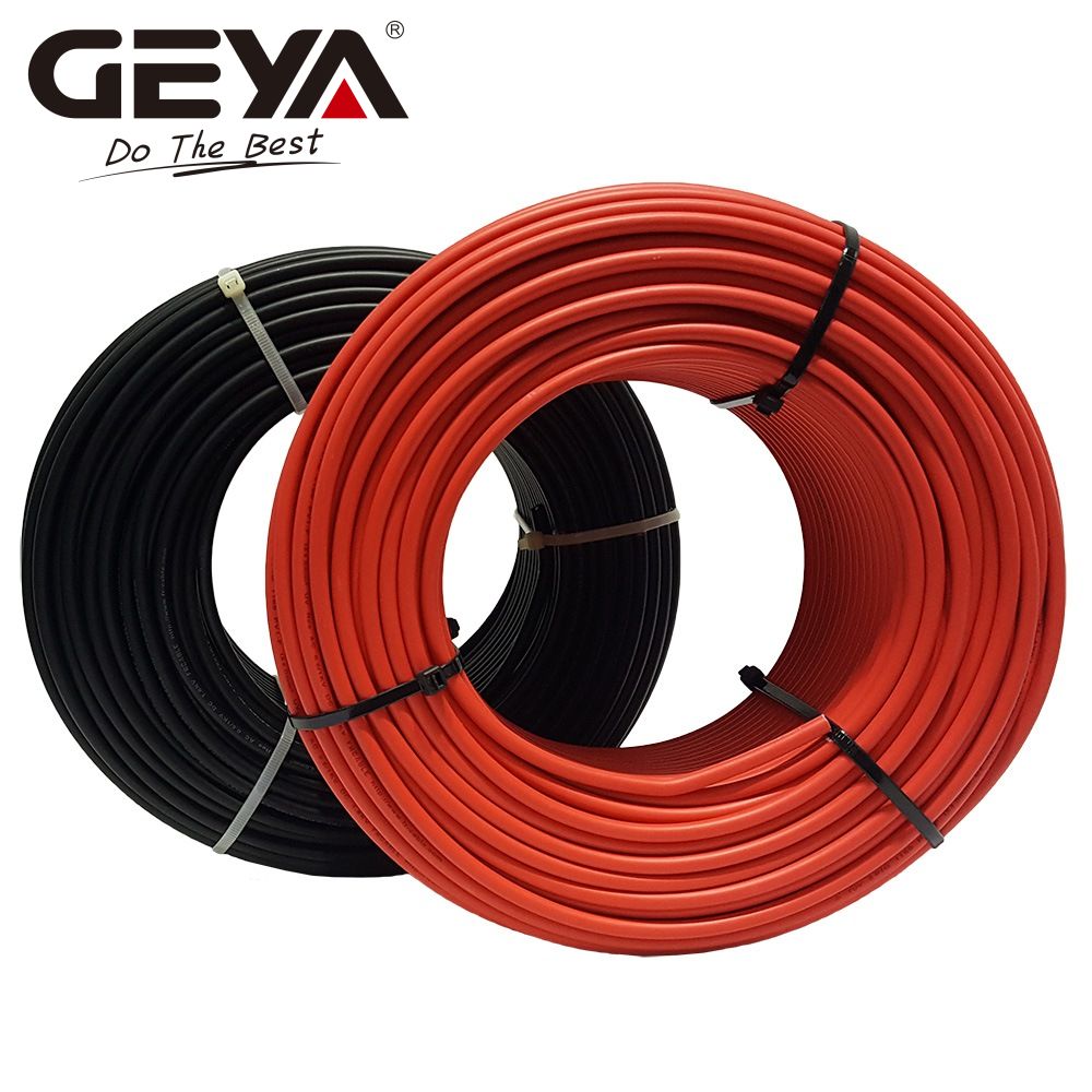 GEYA TUV 2PfG 1169 1, 5 мм2 100 м/рулон красный/черный Солнечный Кабель 6 мм2 для системы солнечной энергии