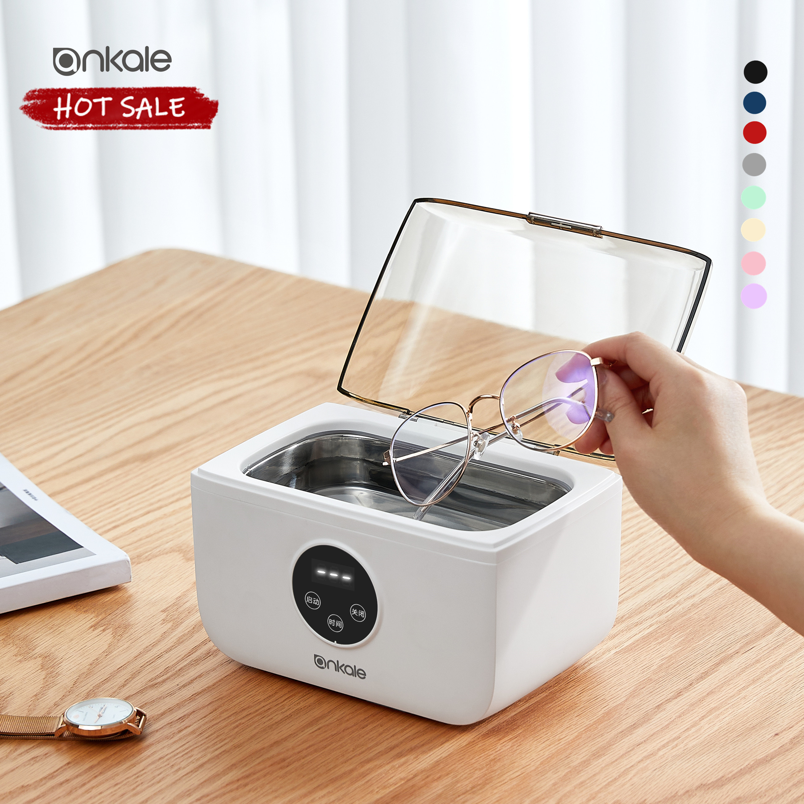 Portable Ultrasonic cleaning jewelry eyeglass new professional ultrasonic cleaner machine for glasses