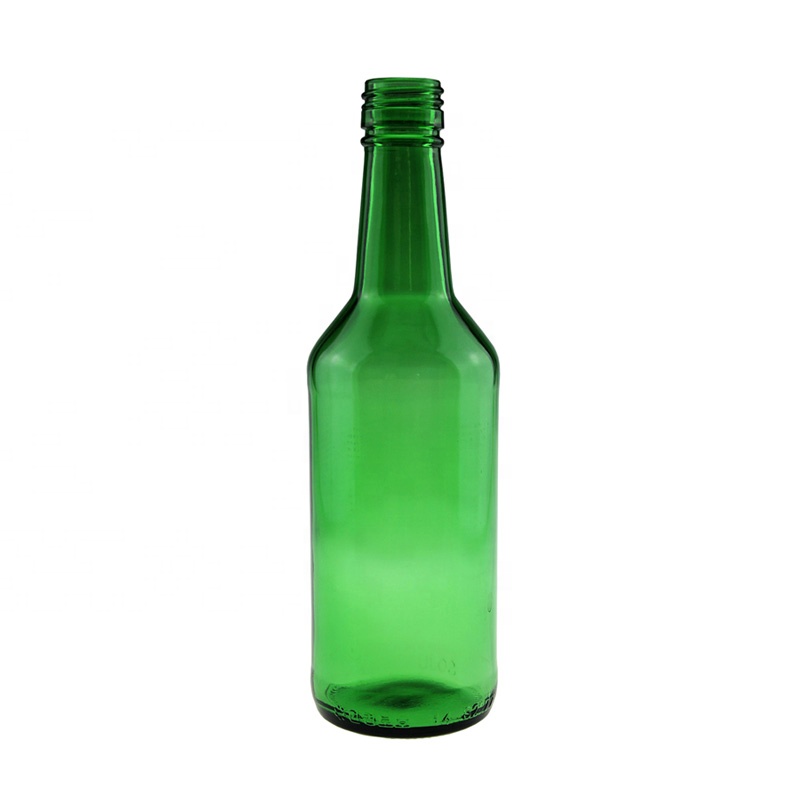 Зеленая стеклянная бутылка для soju с алюминиевым колпачком ROPP 12 унций 360 мл