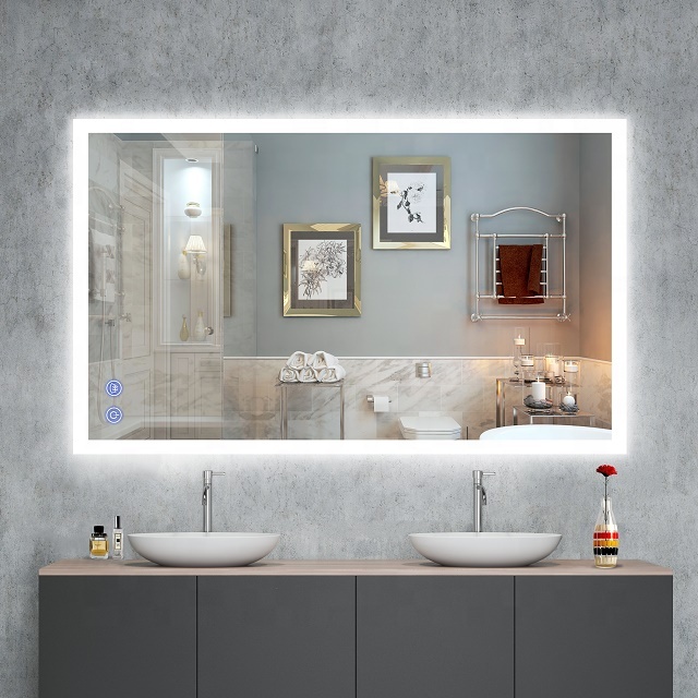 Venetio 36X28 дюймов современный стиль прямоугольный Smart Led зеркало для ванной комнаты по индивидуальному заказу косметическое туалетное зеркало со светодиодной подсветкой производители Miroir