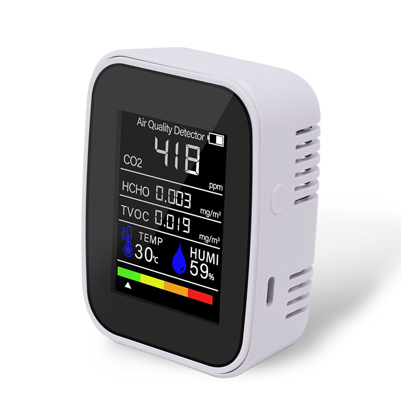 Sensor Monitor Co2 Meter Glass Screen Temperature 2021 Mini Handheld Portable Ndir Medidor De Co2 Carbon Dioxide Detector