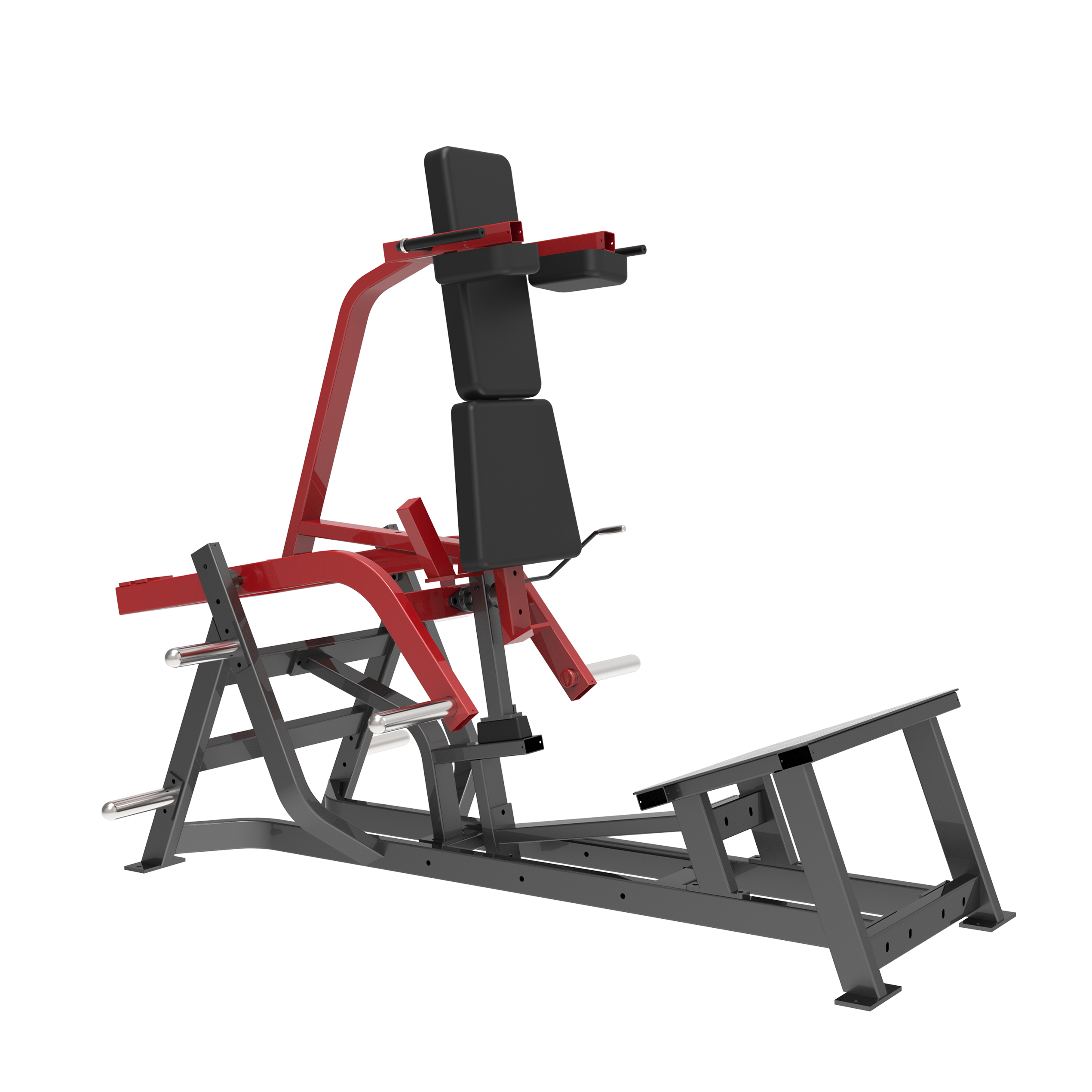 Наземная пластина загружена Нижняя часть тела туловища тренажер LD-3120 V-Squat стойки фитнес-оборудование