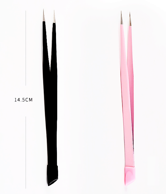 Nail Professional Anti-static Dual Purposes Two Ways Nail Tweezer Durable Stainless tweezers