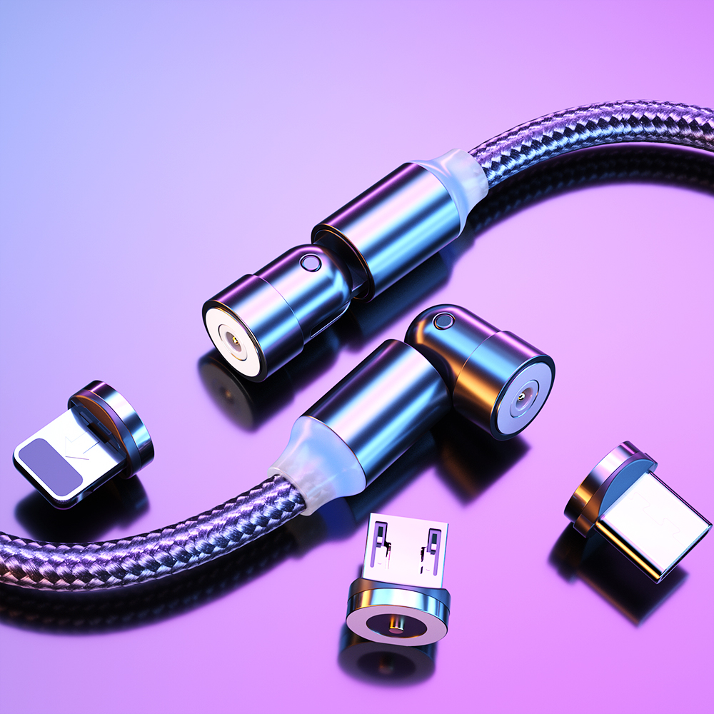 Магнитный зарядный кабель 3 в 1 для мобильного телефона Type C Micro Lightning Быстрая зарядка Usb кабель 3 в 1 USB кабель оптовая продажа