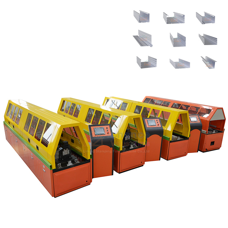 Machine to manufacture steel profiles stud and track roll forming machine metal CD UD CW UW drywall plaster machine
