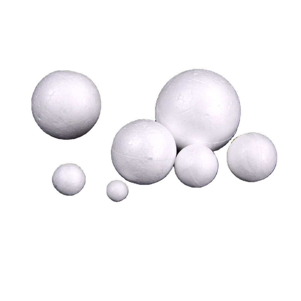 Smooth Wholesale Virgin EPS Diy Round Chiristmas White Foam Polystyrene Balls Crafts Project Spheres Small Styrofoam Ball Large