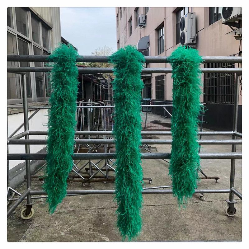 8ply Ostrich Boa Factory Price for 12-15cm long feather made Cheap 8ply Ostrich Feather Boa
