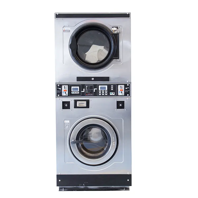 Industrial Commercial Automatic Coin Operated Washing Machine 12kg to 20 kg Washing Capacity Laundry Washing Dry Machine