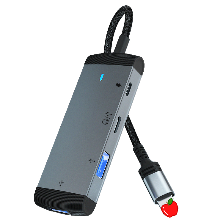 Многофункциональная док-станция 4 в 1, адаптер Lighting на Usb 3,0 с аудиоразъемом типа c, Usb-хабы для iphone, ipad, ноутбуков