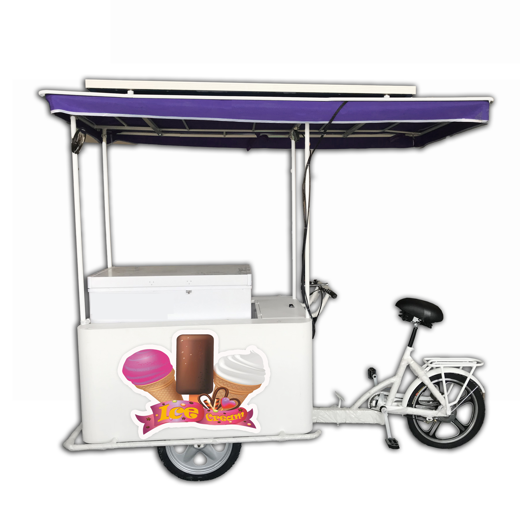 ice cream solar freezer beverage ice lolly drinks bike tricycle