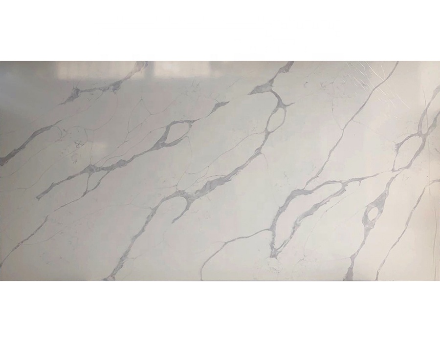 Calcutta White Artificial Quartz Stone Big Slabs