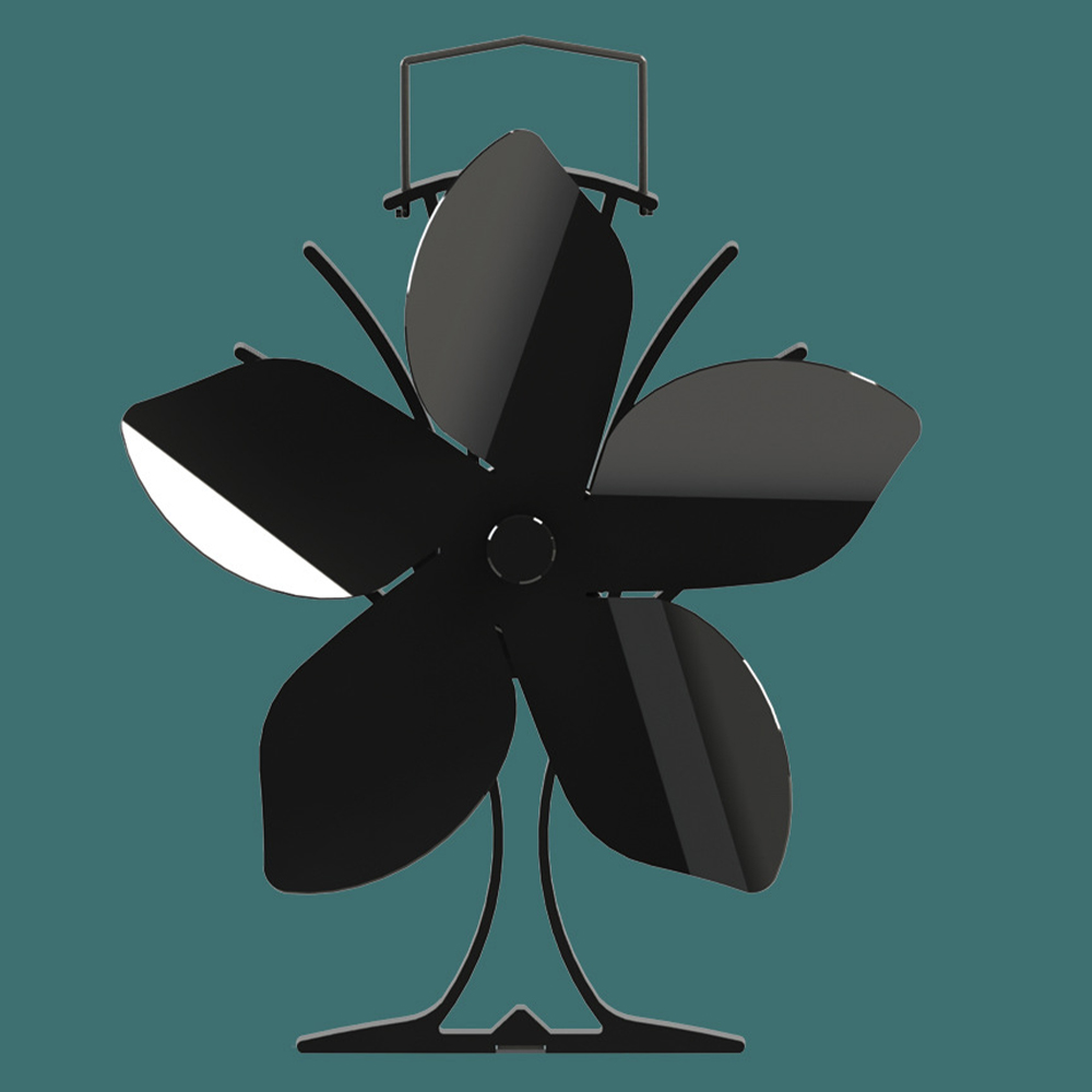 Top Fan Heater Paraffin 3-Blade Stove Fan Petal Style Eco Wood Heat Powered Stove