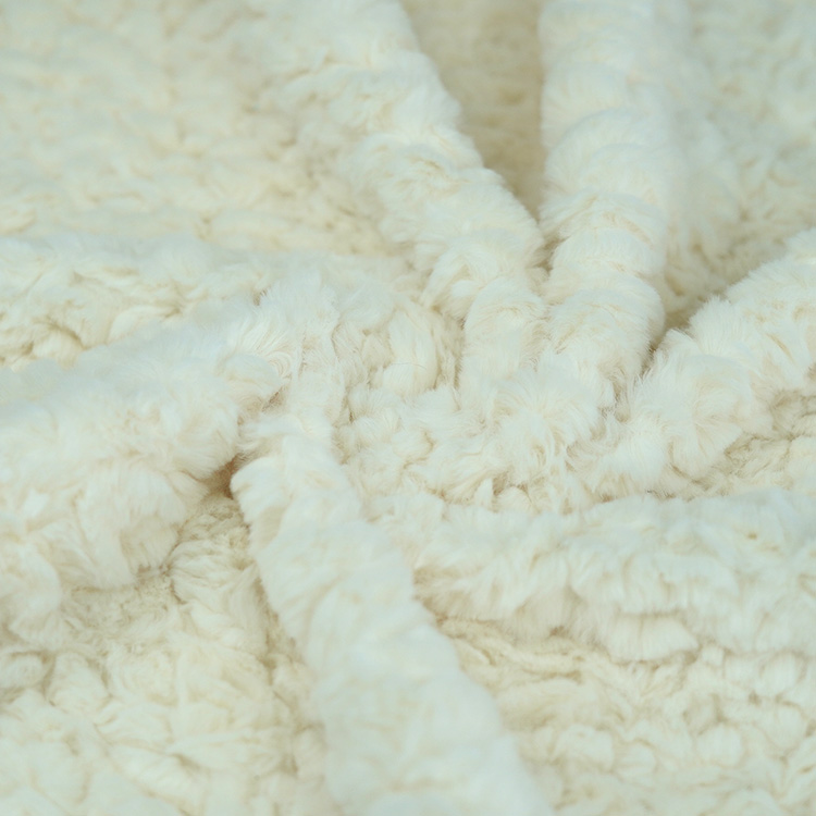 KINGCASON Manufacture Brushed 100%Polyester Faux Fur Fabric for Baby Blanket and Bags