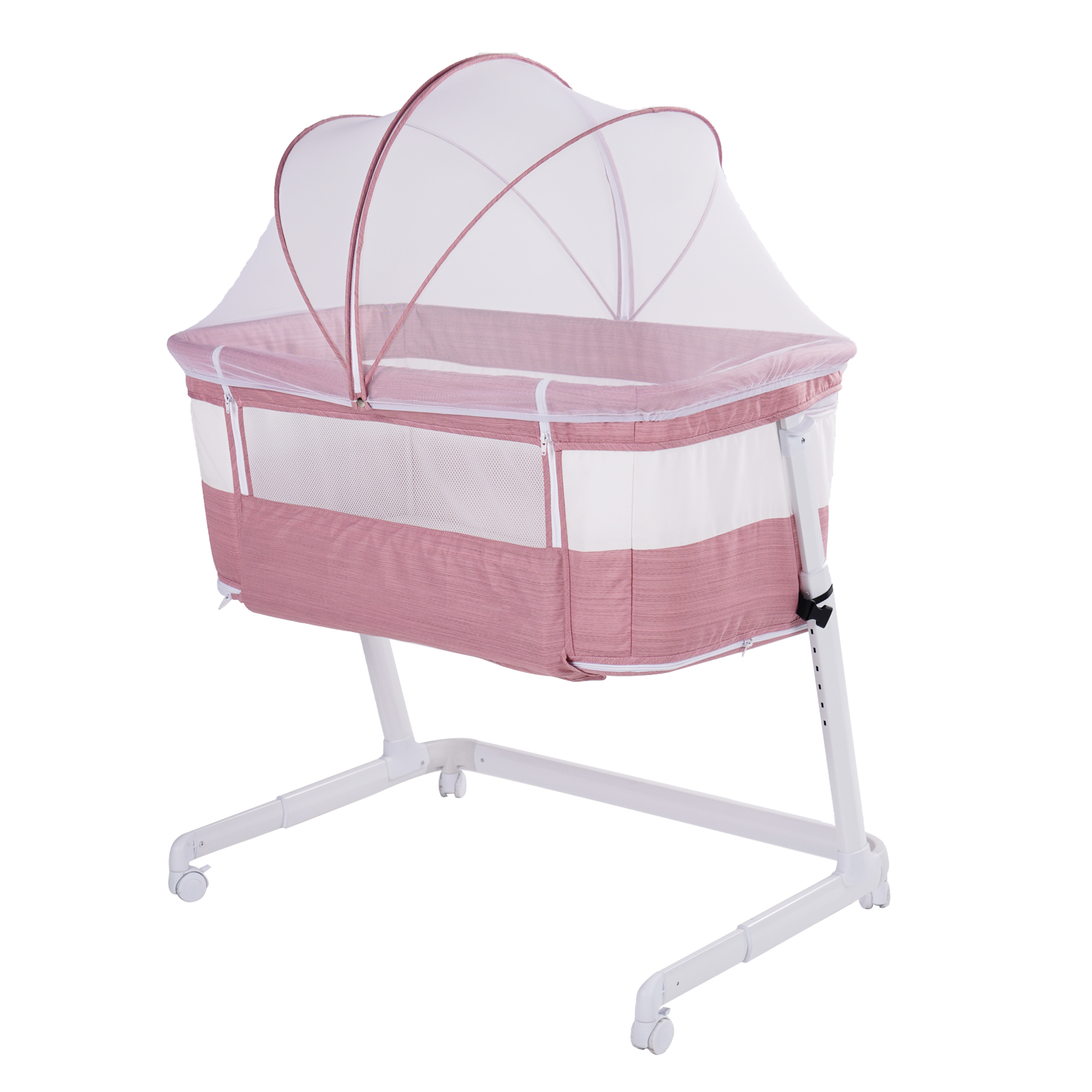 2020 Best selling adjustable height baby co-sleeper with wheels better than next to me