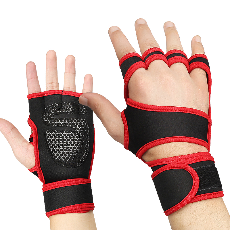 59 Weight Lifting Training Gloves Women Men Fitness Sports Body Building Gymnastics Grips Gym Hand Palm Protector Gloves