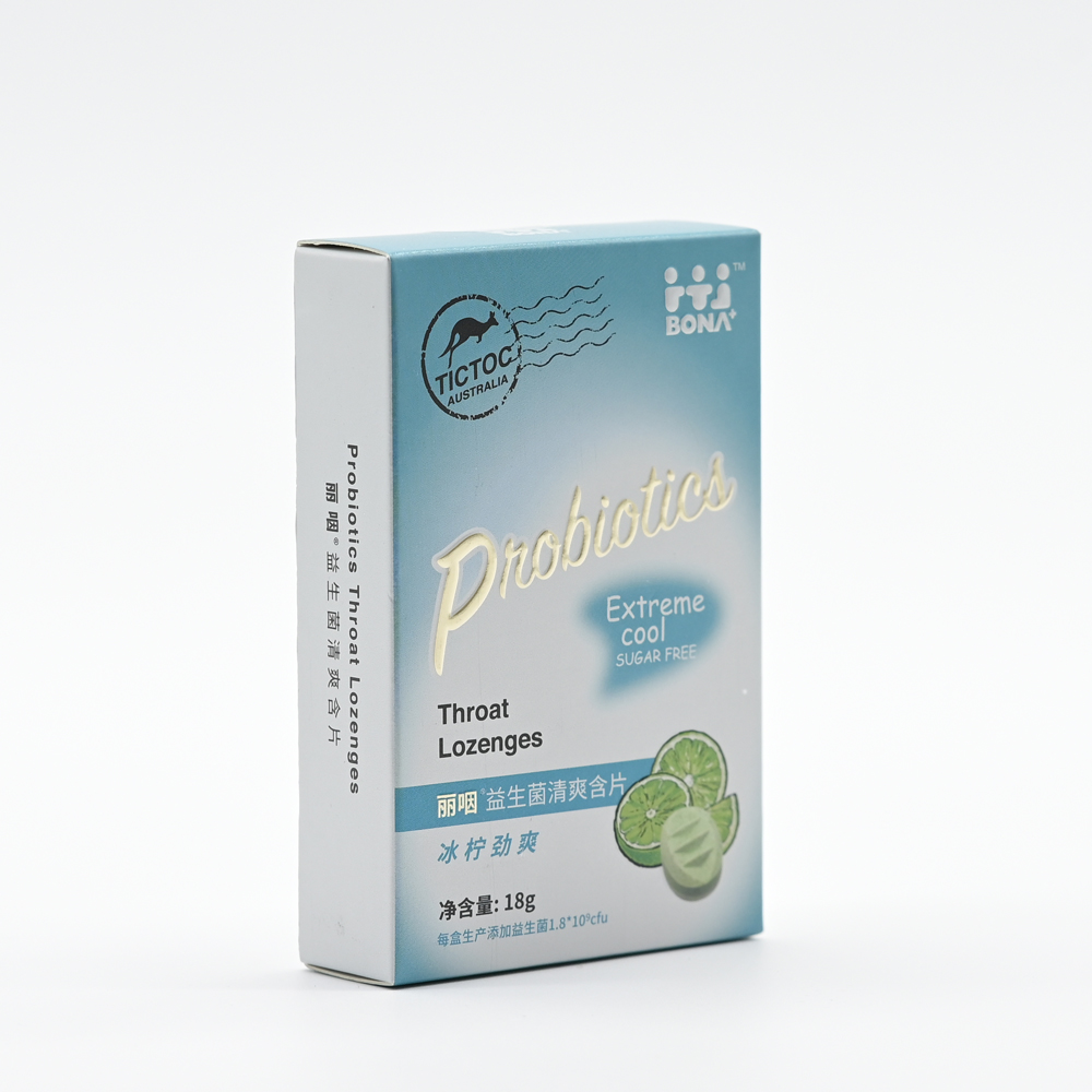 Wholesale White Ice Cool Fresh Tablet Sugar Probiotic Refreshing Sugar Lemon Hard Candy
