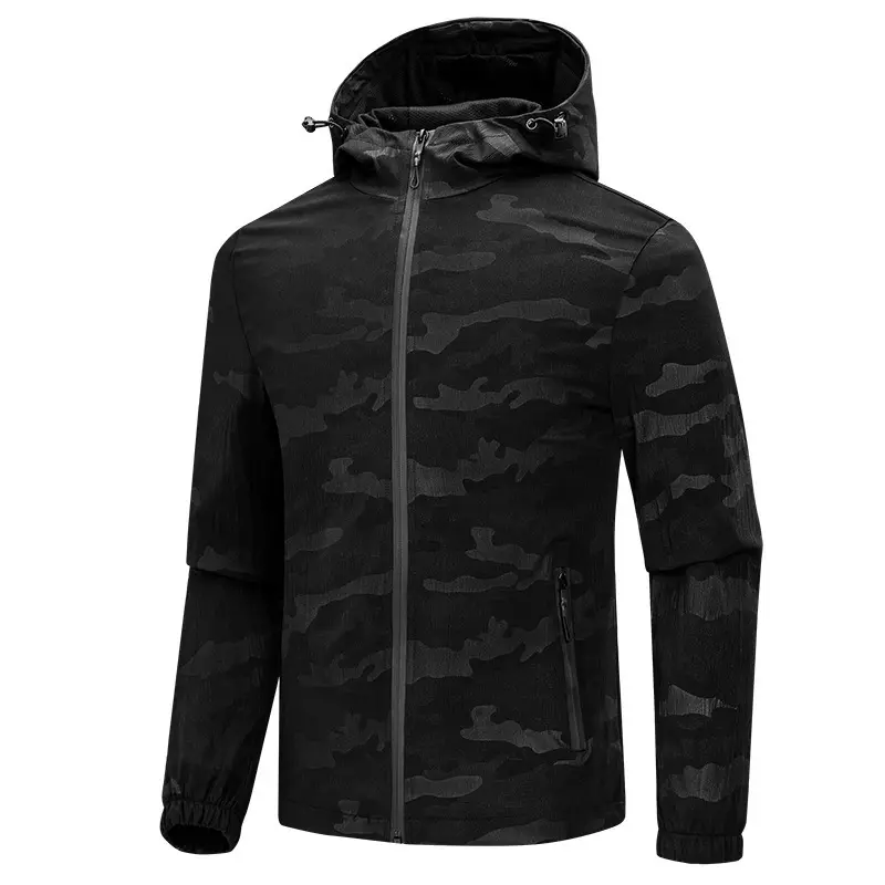 Factory Direct Shipping Autumn Mens Casual Jackets Fashion Sports Hooded Windbreaker